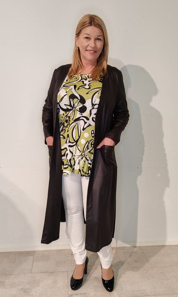 Leggins LINDA Valkoinen trikoo