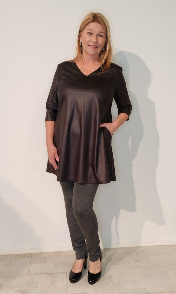 Leggins LINDA Harmaa trikoo