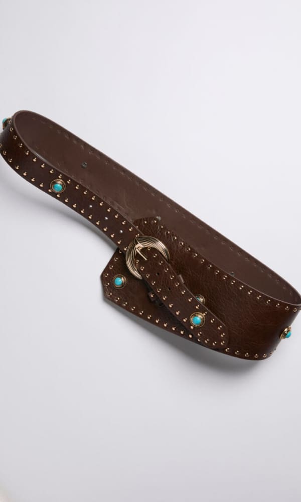 Dolly leveä vyö Ruskea